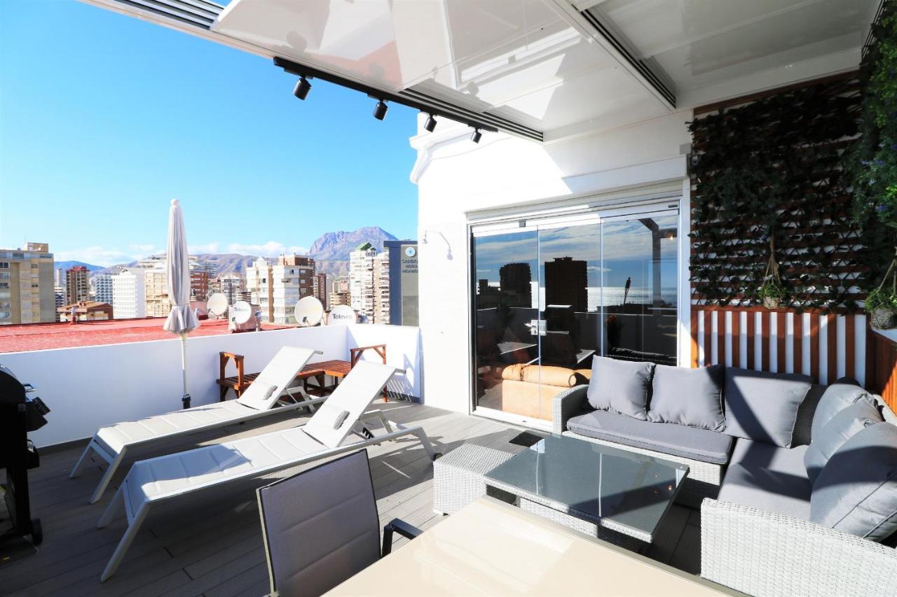 Penthouse Cervantes Sea View Benidorm Exteriör bild