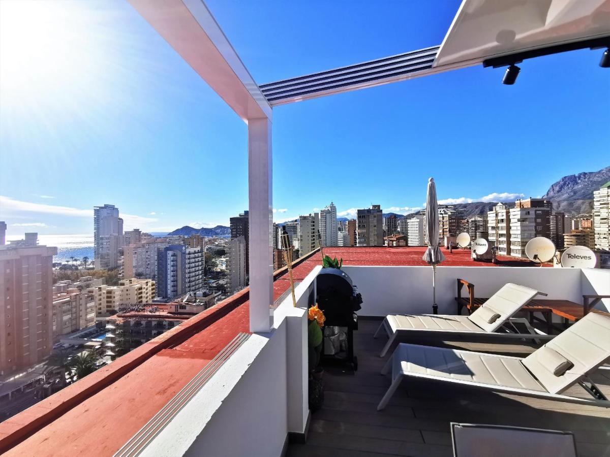 Penthouse Cervantes Sea View Benidorm Exteriör bild