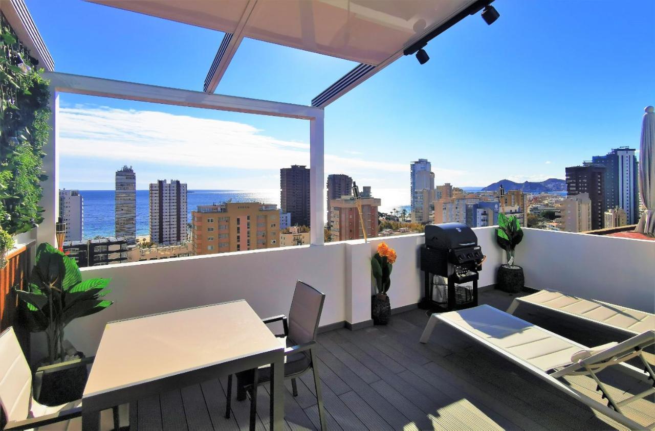 Penthouse Cervantes Sea View Benidorm Exteriör bild