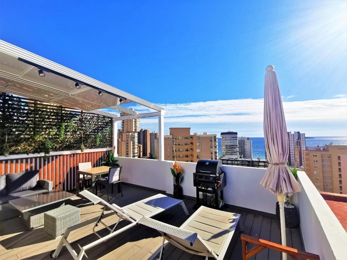 Penthouse Cervantes Sea View Benidorm Exteriör bild
