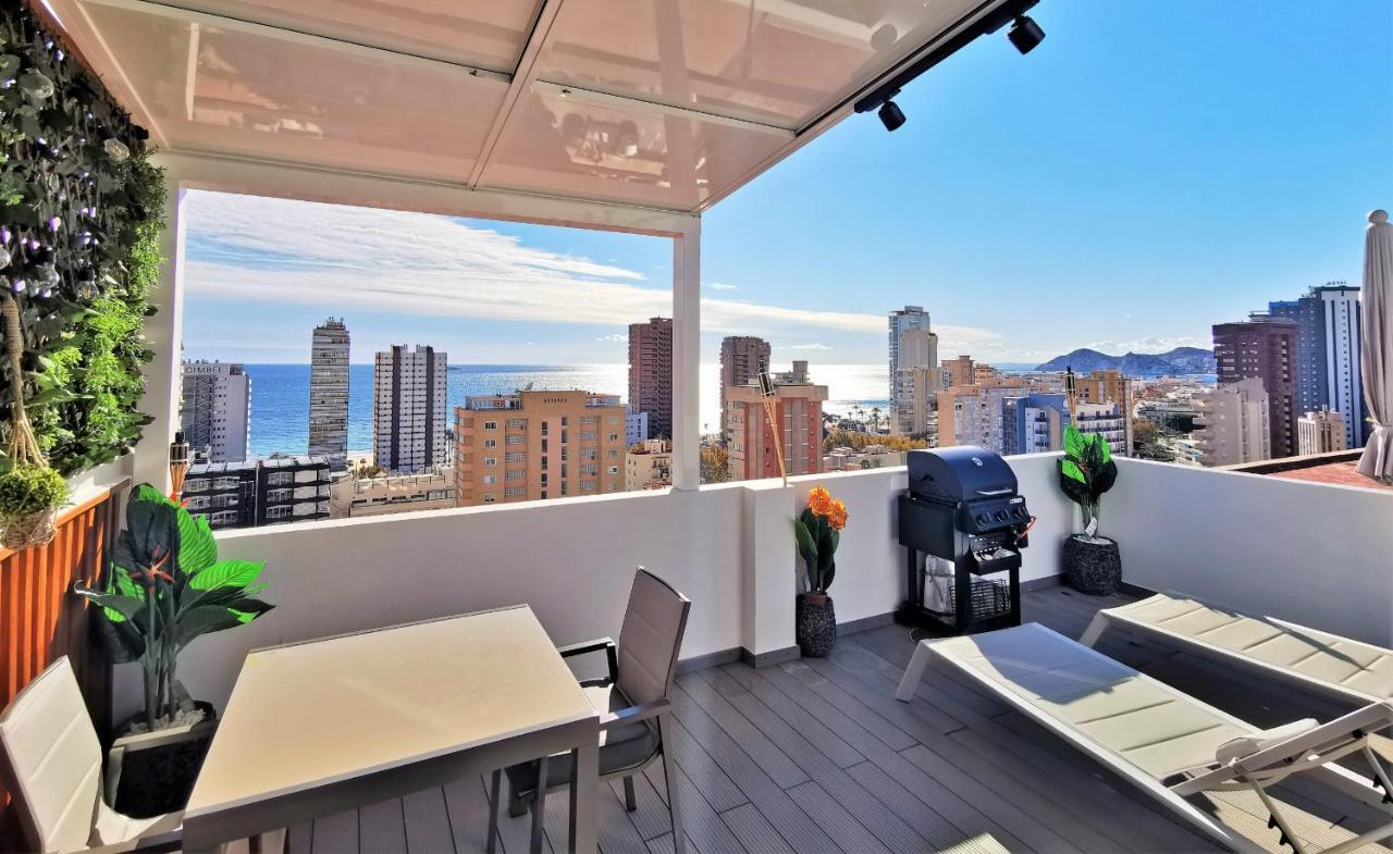 Penthouse Cervantes Sea View Benidorm Exteriör bild