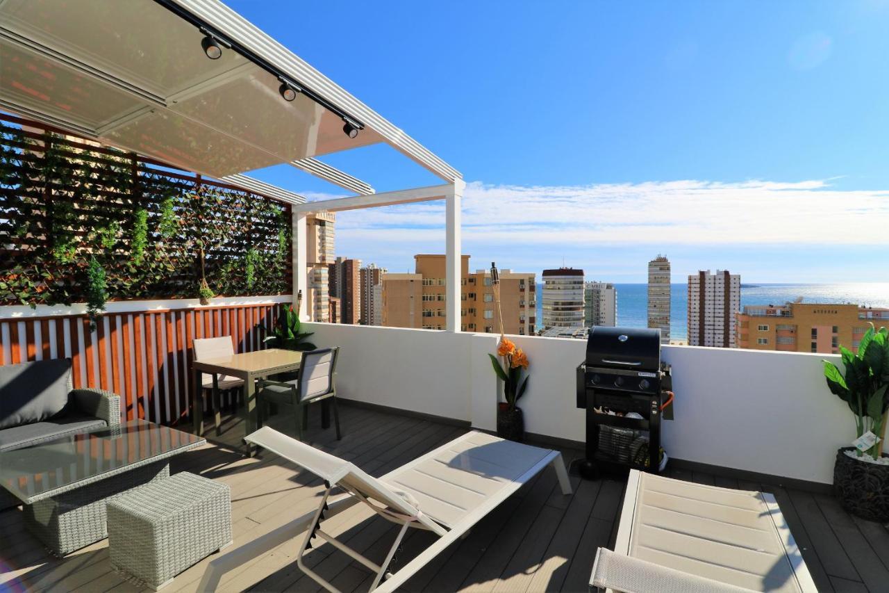 Penthouse Cervantes Sea View Benidorm Exteriör bild