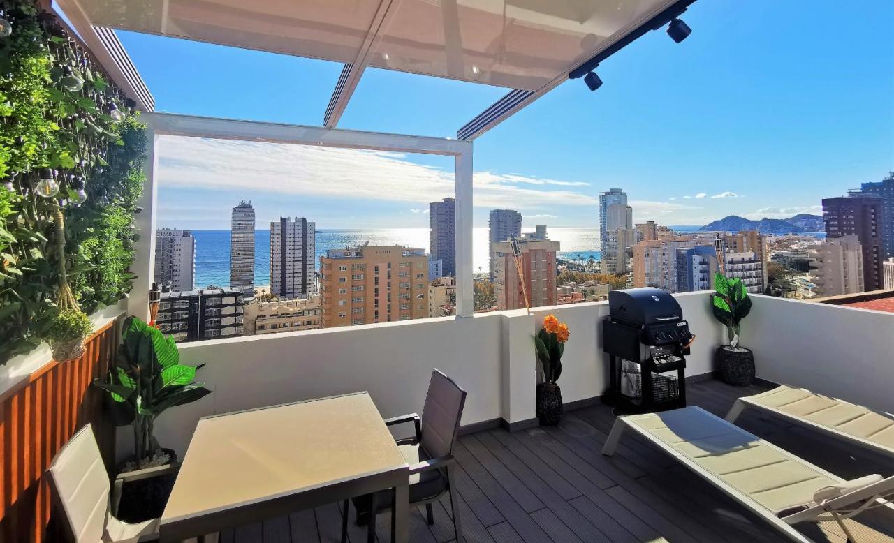 Penthouse Cervantes Sea View Benidorm Exteriör bild