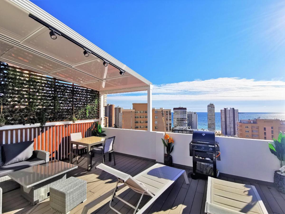Penthouse Cervantes Sea View Benidorm Exteriör bild