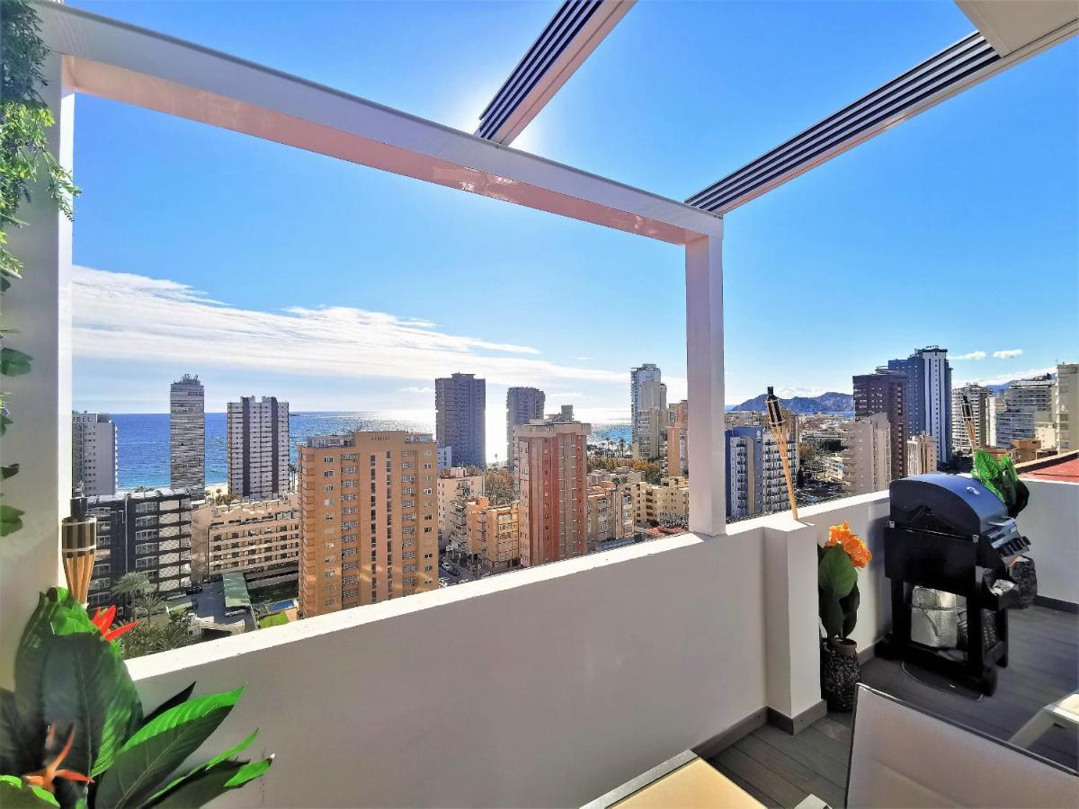 Penthouse Cervantes Sea View Benidorm Exteriör bild